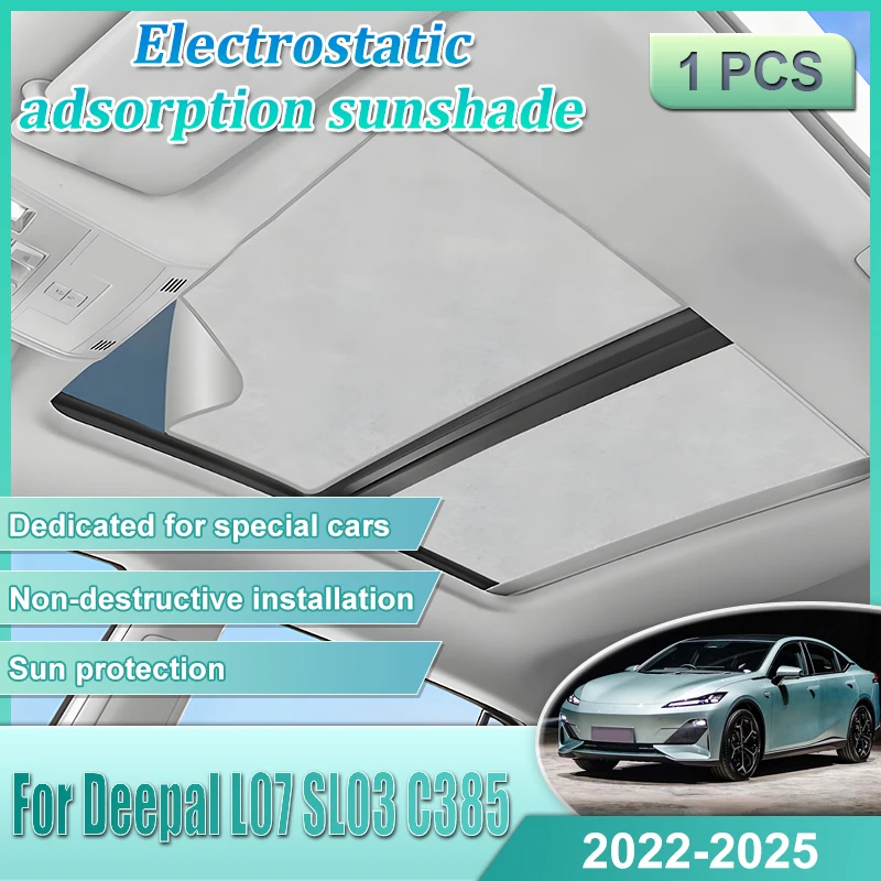 

Для Deepal L07 SL03 C385 2022-2025 2024 автомобильный люк на крыше солнцезащитный козырек автомобильный электростатический адсорбционный люк на крыше солнцезащитный козырек просветка протектор