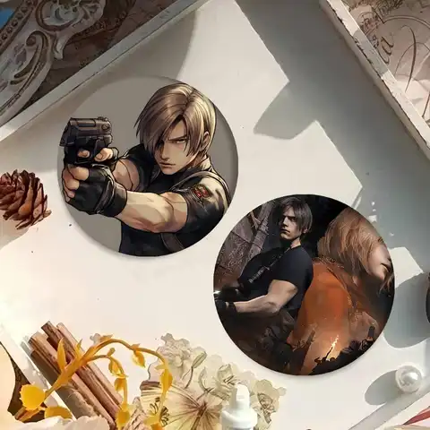 Game R-Resident Evil 58mm Handgjord Brosch Tecknad Cosplay Badge På Ryggsäck Smycken Tillbehör Presenter 10 best sales Pin Resident Evil - №7