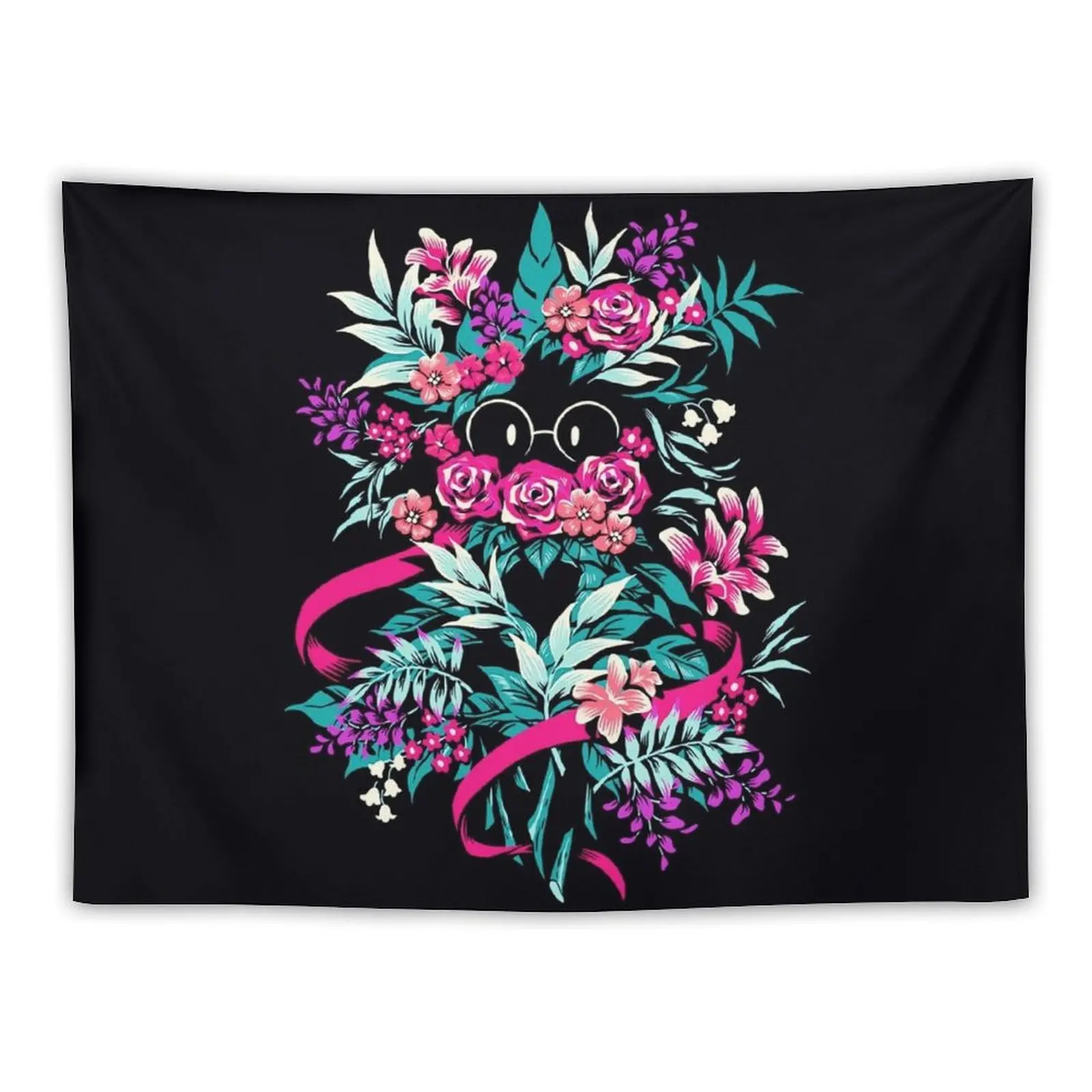 

Deltarune Spamton Merch Ralsei Floral\t Tapestry Mushroom Decoration For Rooms House Decoration Tapestry