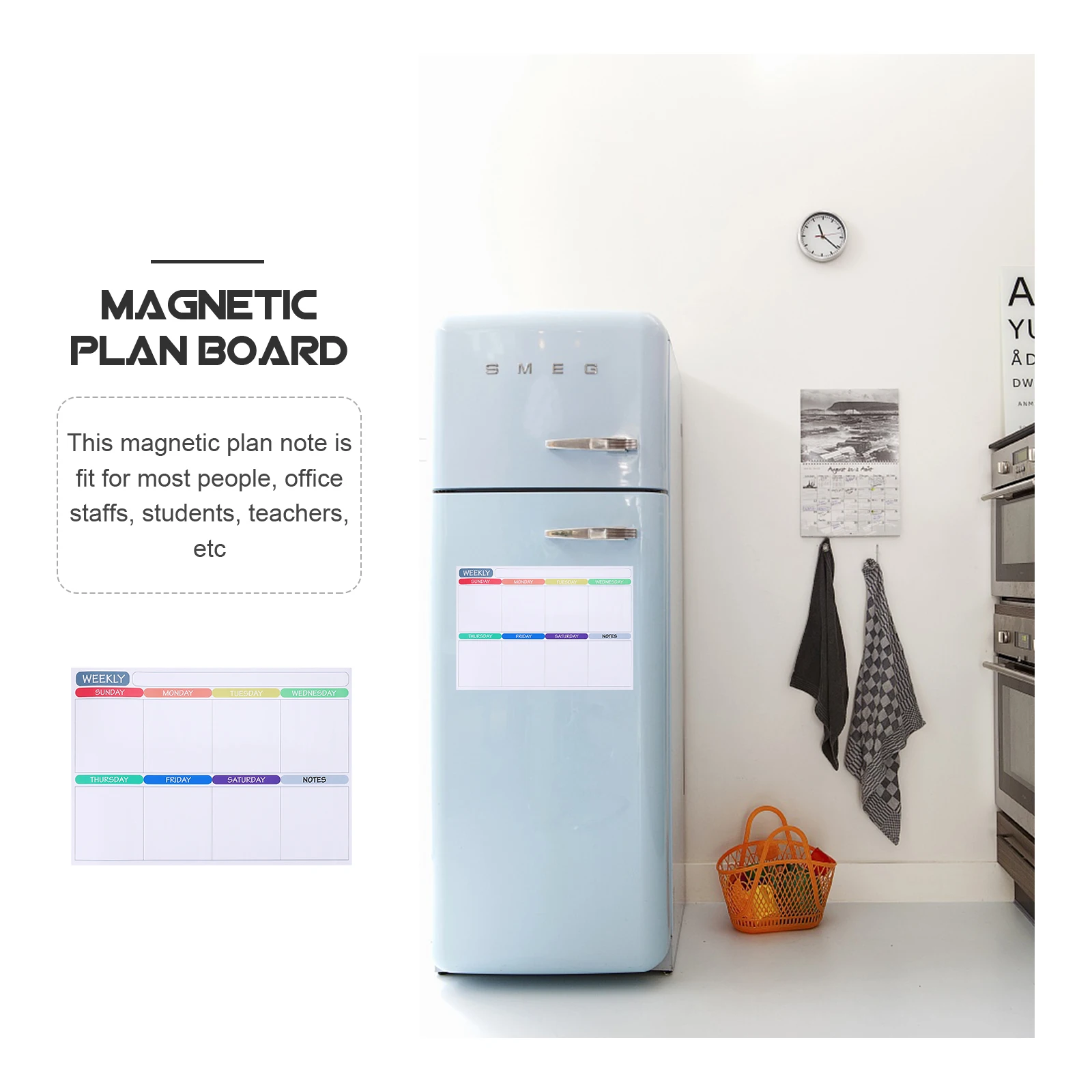

Magnetic Refrigerator Calendar Whiteboard Dry Erase for Fridge Weekly Planner The Pet
