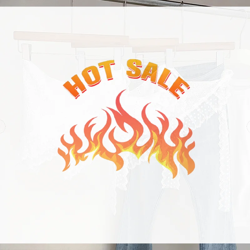 

Sweet White Lace Trim Belted Skirt Women's Fashion Decorative Headscarf Tied Ribbon Skirts Slimming Layering Half-length Skirts