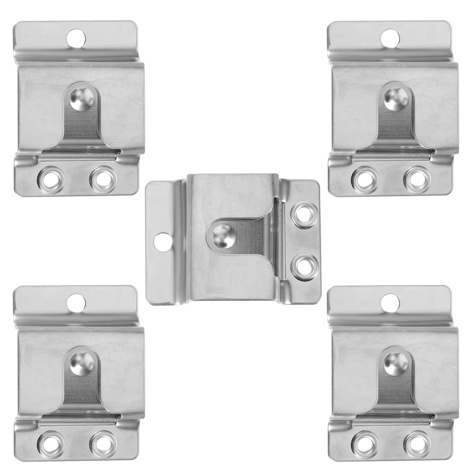 

5 Pcs Microphone Hook Mic Clip Holder Hanger Universal Silver Radio Accessories Fits Most Microphones Easy Install Use