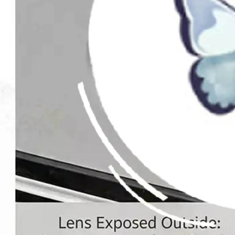 Car 360 Panoramic Camera Lens Protective Cover Anti-glare No Image Distortion 1 Pair for Most Sedan SUV Vehicles - Detail 1