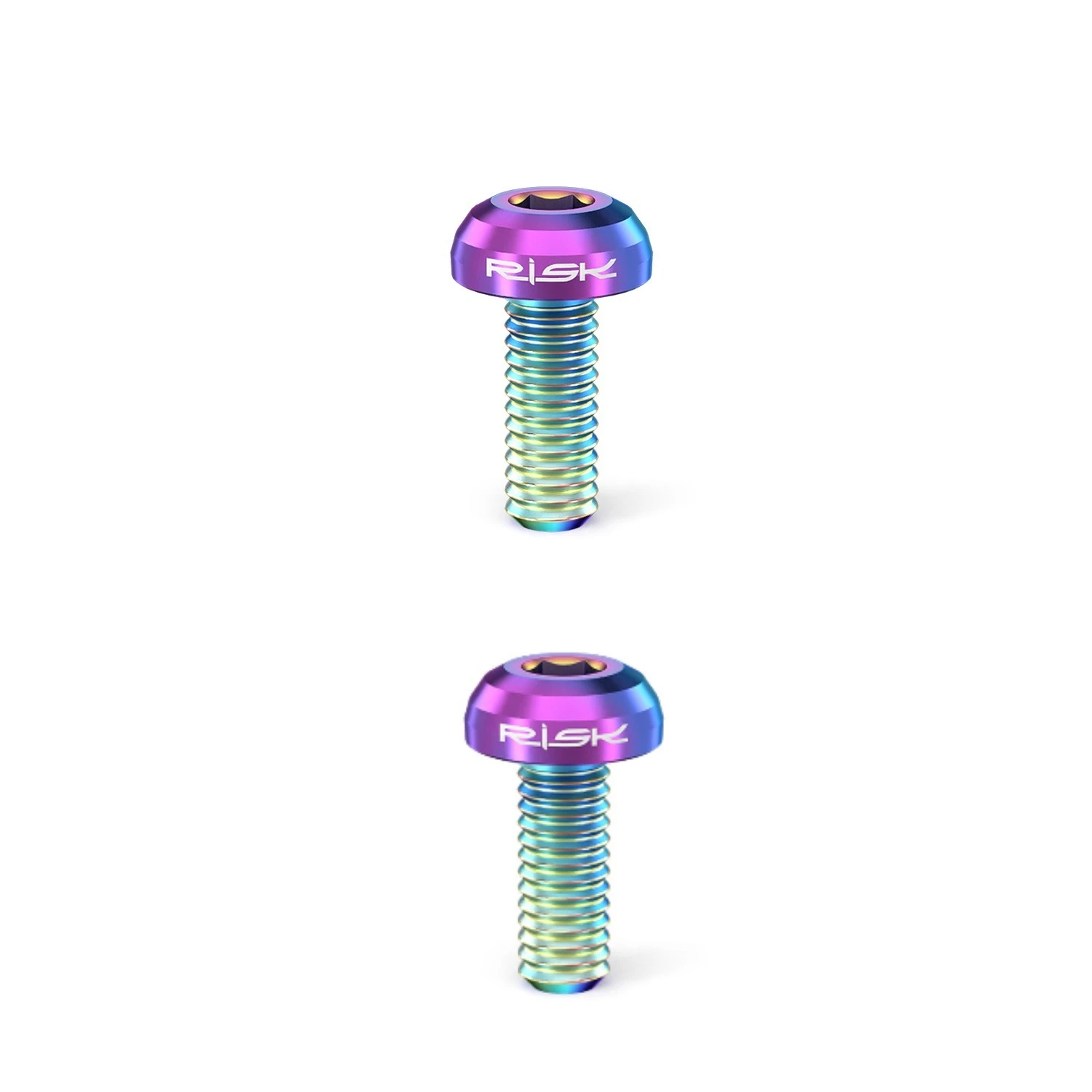 2/4 Stück Befestigungsschraube für Wasserflaschenhalter, M5 x 12 mm, Titanschraube mit Flachkopf für Mountainbikes, Rennräder