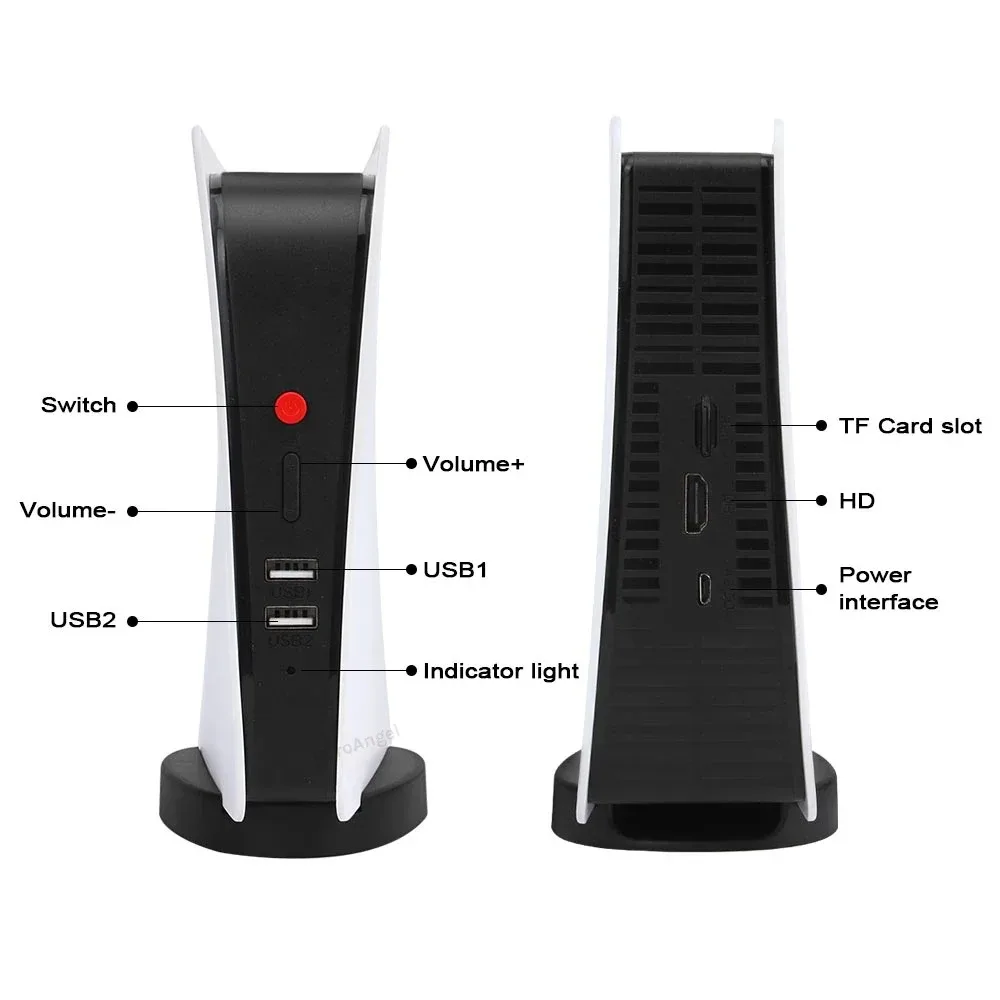 FLLBW M5 4K Retro Video Game Console TV Box 20000 Games 2.4G Wireless Controllers For PS1/CPS/FC/GBA Arcade Built-in Speaker