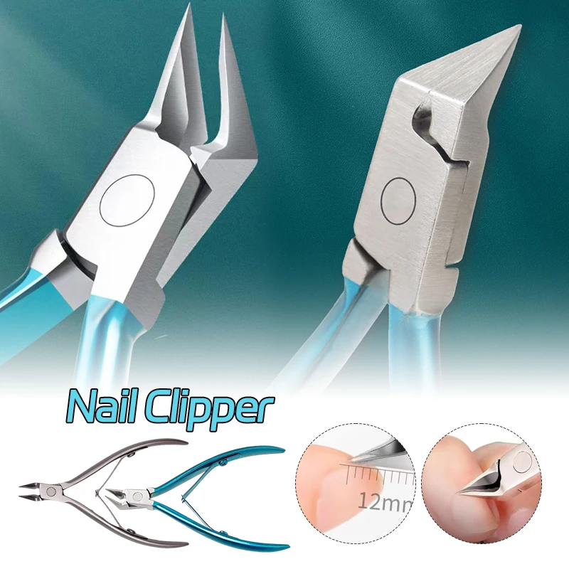 

1pc Professional Toenail Clippers for Thick Ingrown Nails Wide Opening Non-Slip Long Handle Toenail Cutter Trimmer Manicure Tool