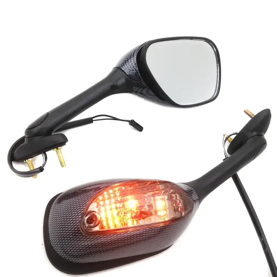 

Motorcycle Mirror for 2005-2012 Suzuki GSX-R GSXR 1000 SMOKE Integrated Turn Signal
