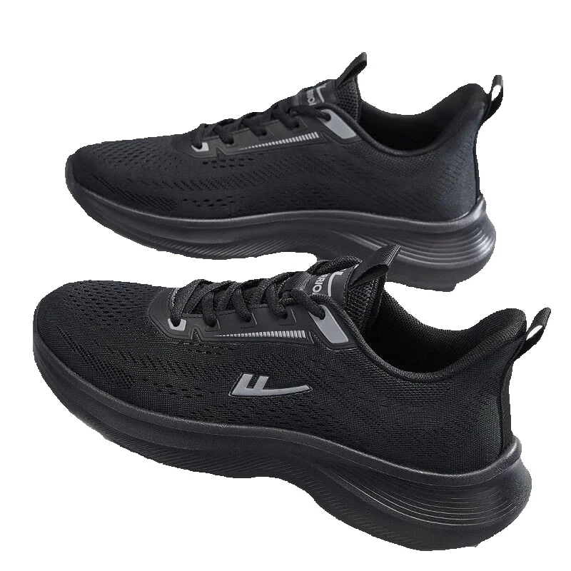 Huili Men's Shoes Spring New Versatile Soft Sole Lightweight Shock-Absorbing Breathable Mesh Sports Shoes Men's Casual Running Shoes_vogvips.com