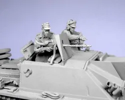 1:35 Scale Die-cast Resin  Tank Soldiers 2 Character Scenes Need To Be Assembled And Colored By Themselves