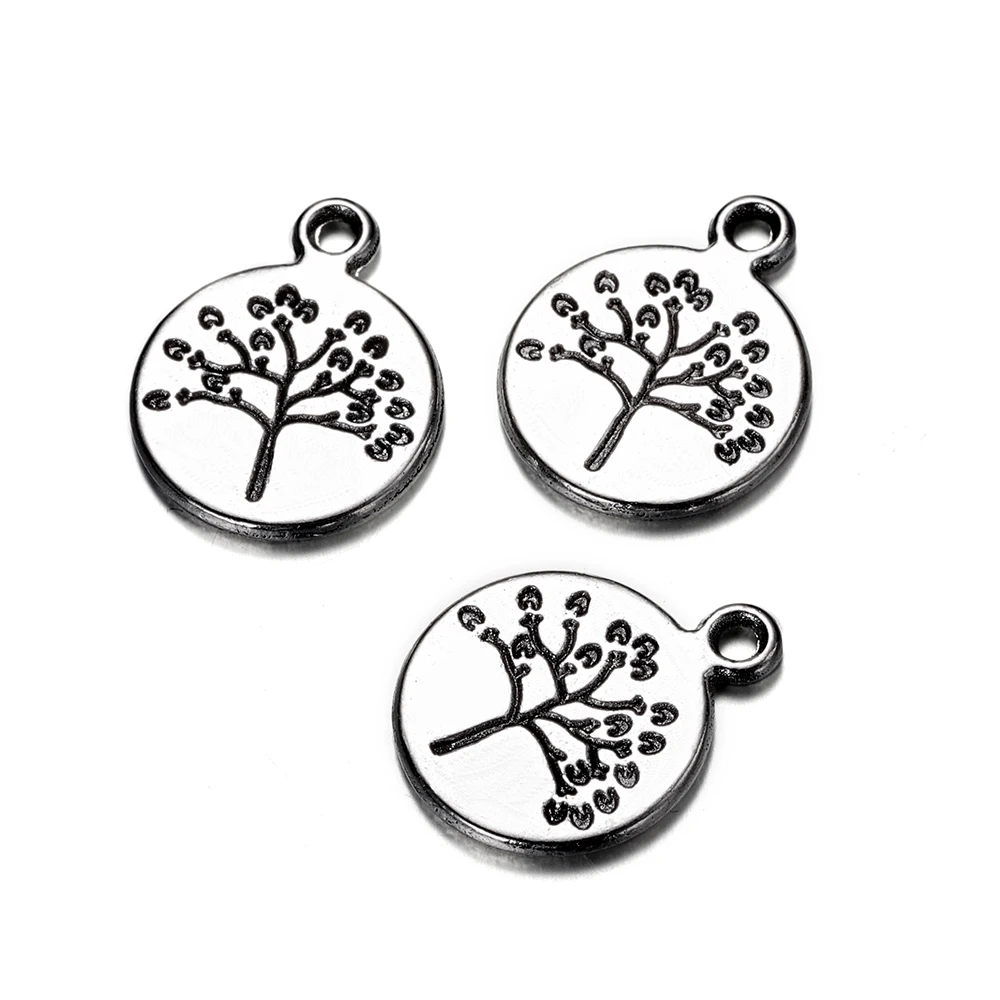 10-20Pcs/lot Mixed Style Plant Pendant Tree of Life Charms For Jewelry Making Bracelet Necklace DIY Handmade Accessories image 5