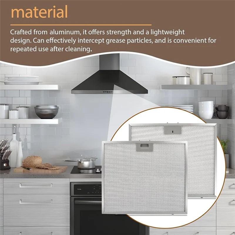 

ABJO-2 PCS WB02X27203 Range Hood Grease Filter For GE Range Hood JVX5360DJ1BB JVX5360DJ1WW JVX5360SJ1SS JVX5365SJ1SS