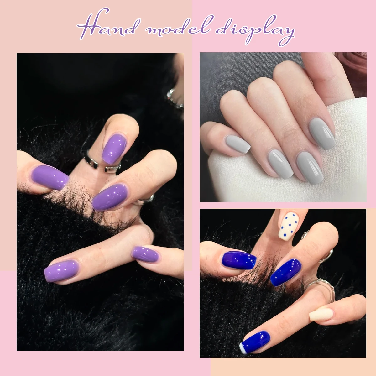 7点セットのネイルポリッシュ、定番カラー、セミパーマネントのディップオンネイルポリッシュ/LEDトップコート、自宅やサロンでのネイルサービスに最適