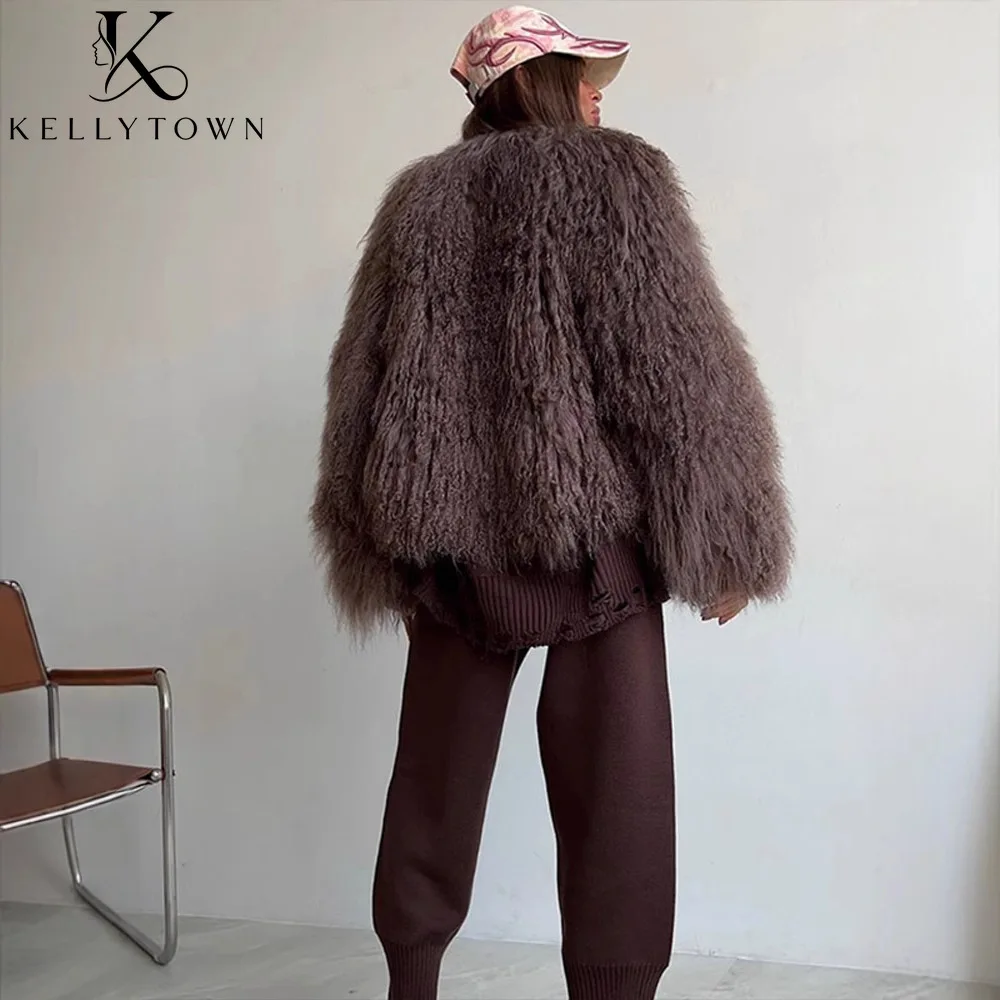 2026 Fashion Oversized Faux Fur Coat Fur Jacket Coat Women Solid Long Sleeve Thick Warm Winter Flurry Outerwear Tops Party Lady