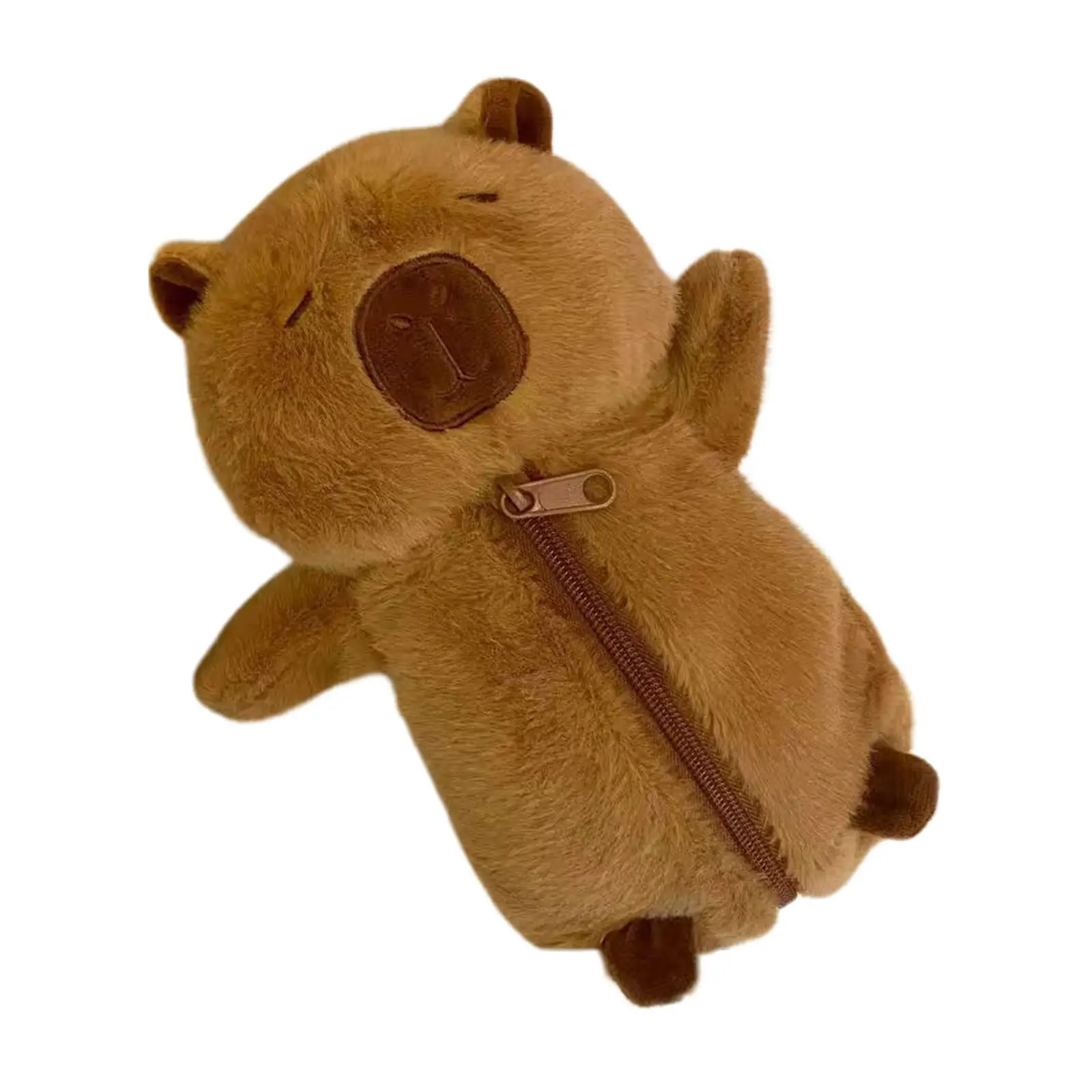 Capybara Plush Pencil Case Stationery Organizer Bag for Boy Student Girl