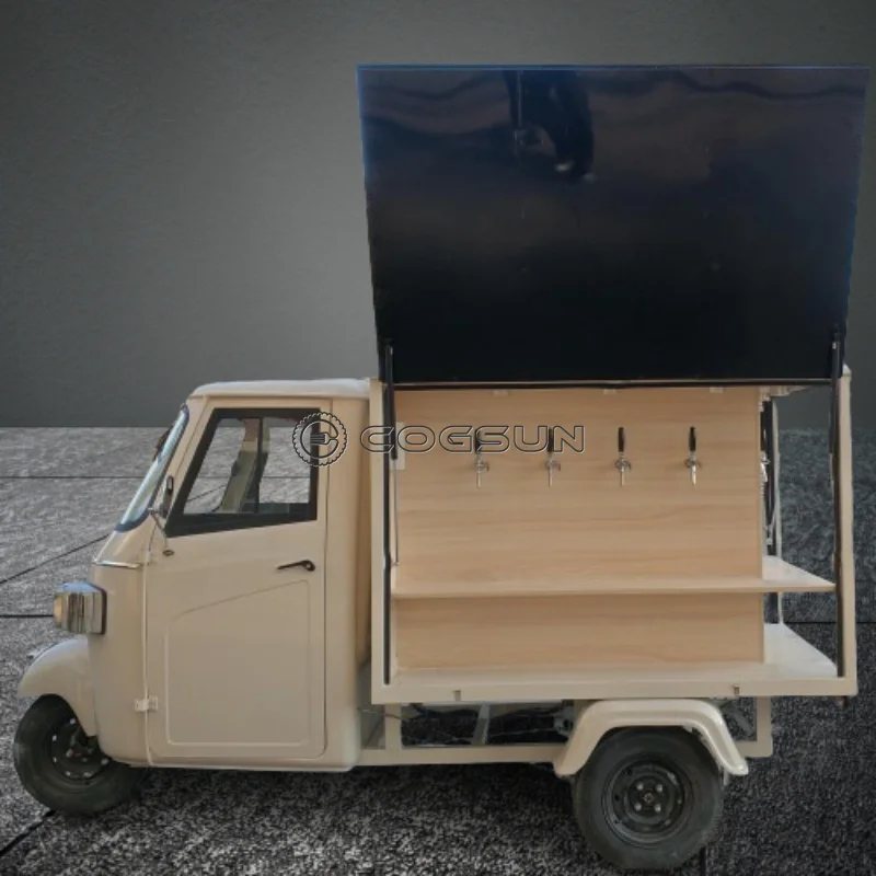 COGSUN Food Truck Full Equipment Mobile Kiosk Bar Truck Ice Cream Coffee Snack Food Trailer Kitchen Catering Van