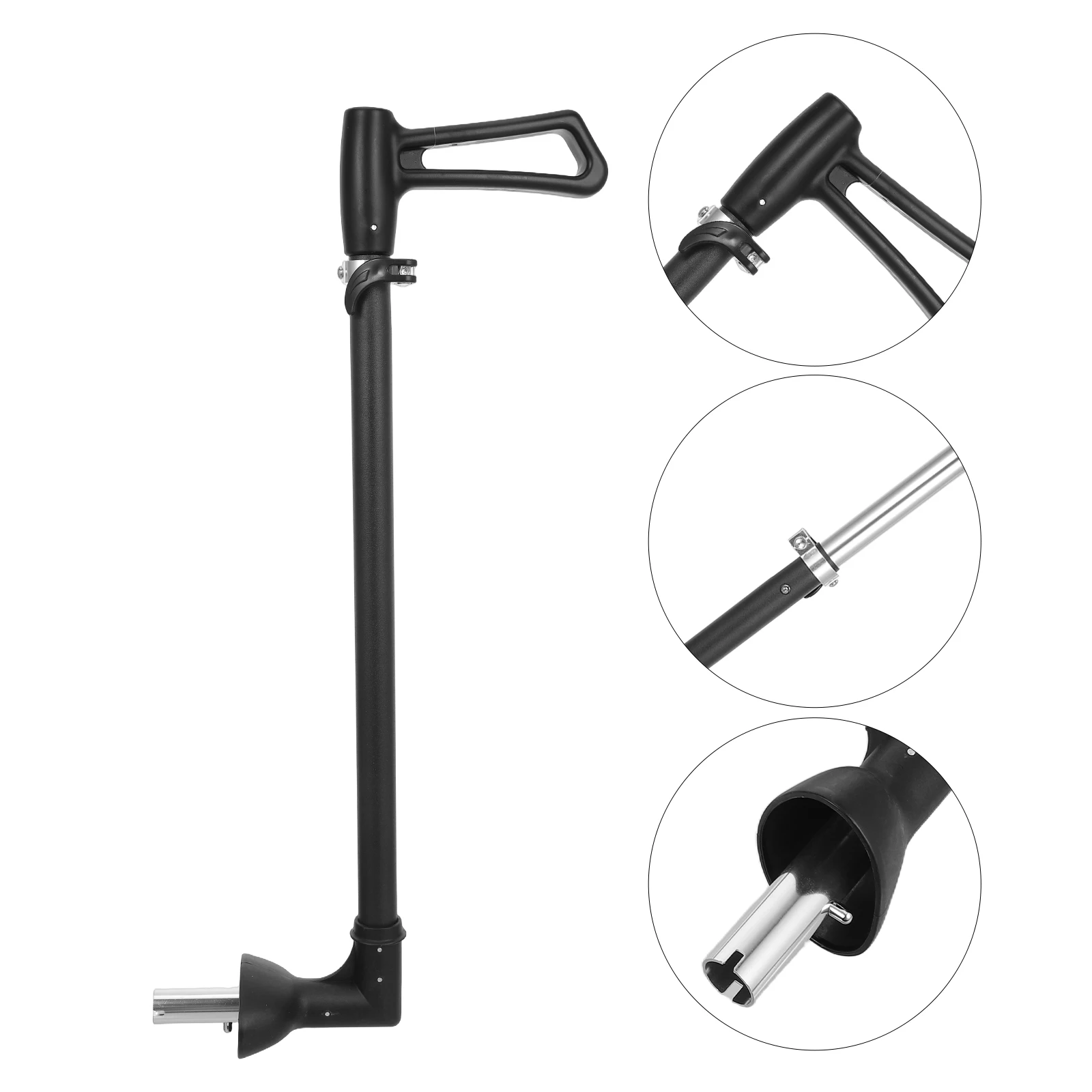 

Folding Scooter Handle Bar Universal Replacement Push Rod Adjustable Height Sturdy Aluminum Alloy Wagon Push Handle For Kids