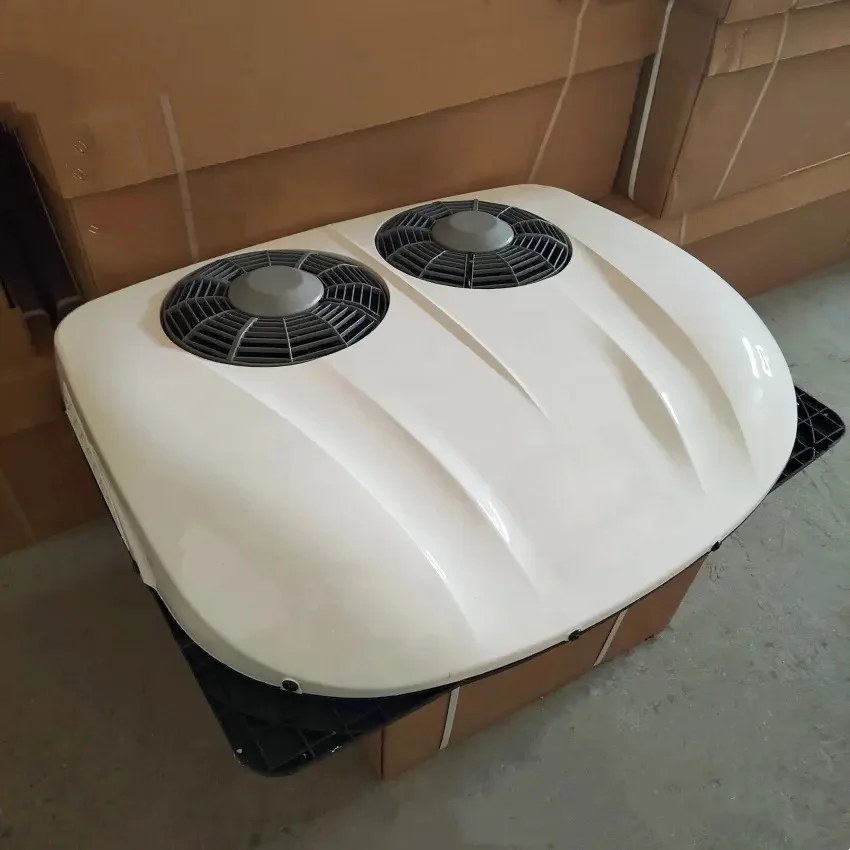 Van Rv Roof Solar Power Stop Air Conditioning Truck 12v 24v Battery Powered Air Conditioner for RV