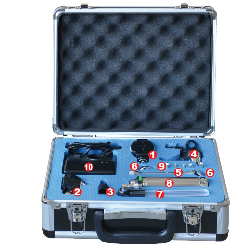 ENT Diagnostic Unit Hospital Otoscope Ophthalmoscope Nasal ENT Diagnostic Set