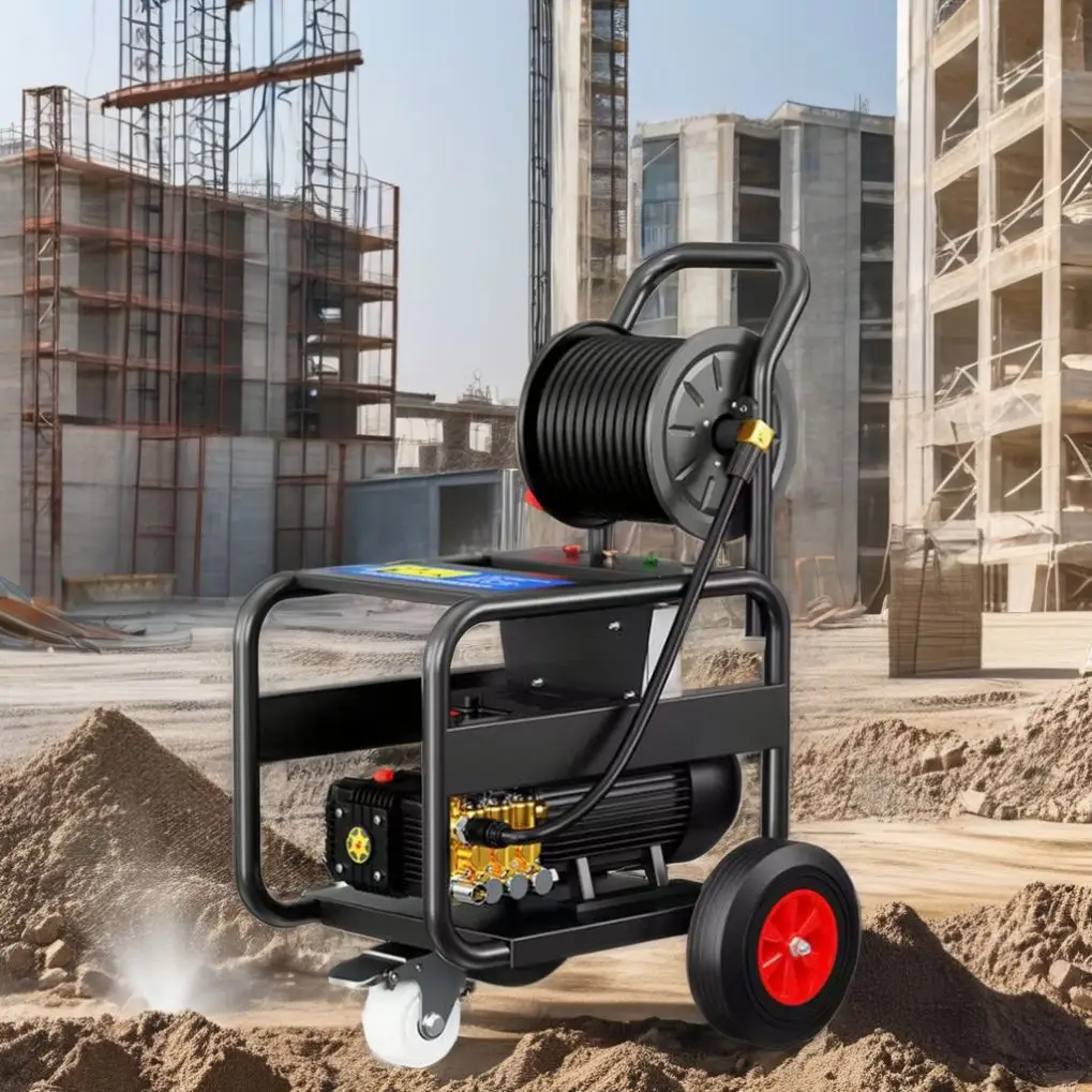 High Pressure Electric Sewer Cleaner Small Commercial Water Supply Pipe Cleaning Machine New Municipal Dredging Tools Hotels Car