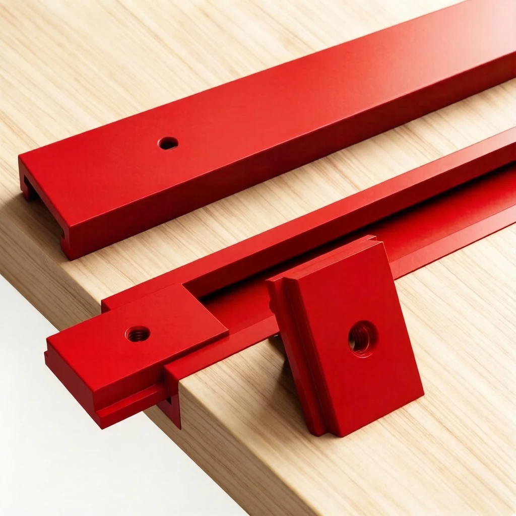 T30 Aluminum T-track or Slider T-slot Beveled Track Fixture - Woodworking Standard Bevel Gauge Guide Slot Suitable for Workbench