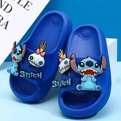 Disney Stitch animation peripheral cartoon cute children's slippers indoor home baby comfortable soft-soled anti-slip slippers