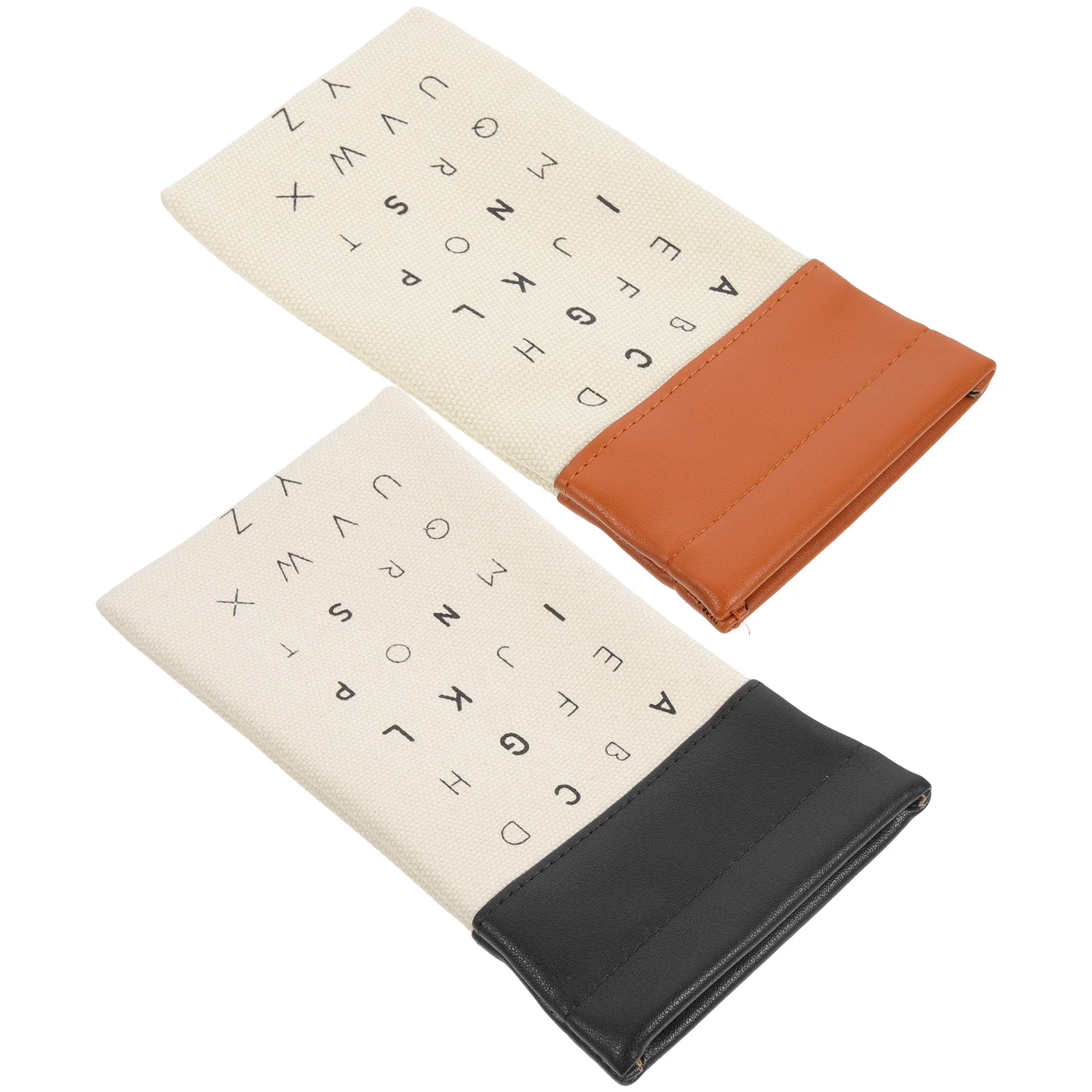 

2Pcs Glasses Storage Bag Protective Eyeglasses Pouch Lightweight Canvas Bag Portable Sunglasses Holder Organizer Case