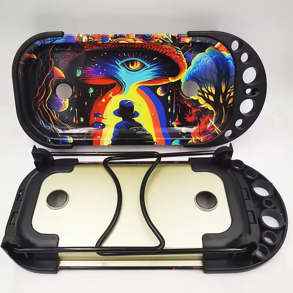 Hot selling foldable cigarette tray set, tinplate cigarette tray set, portable trumpet tube cigarette holder console smoking set