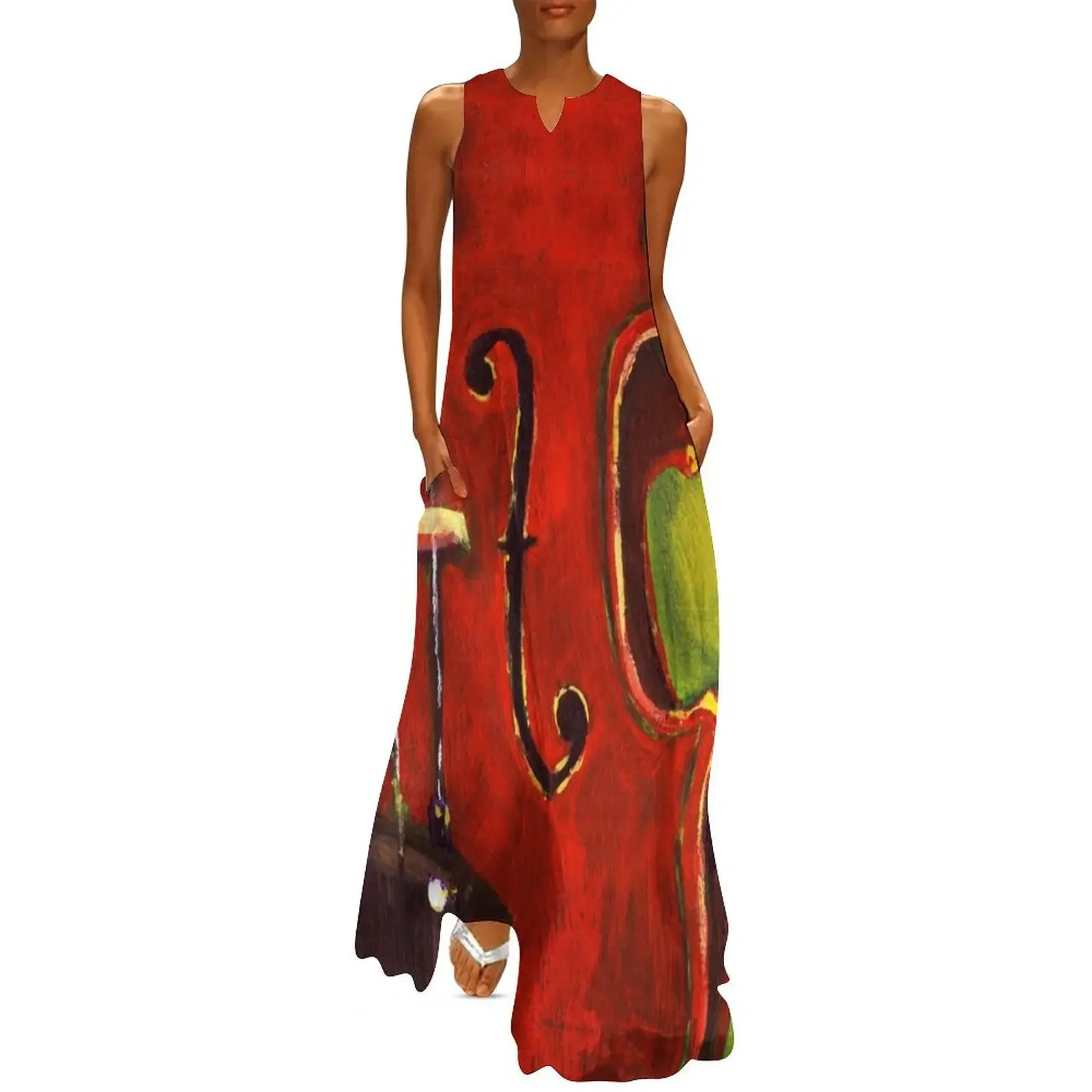 

Viola Painting Long Dress Dance dresses evening dresses women ladies dresses for special occasions prom dress Dress