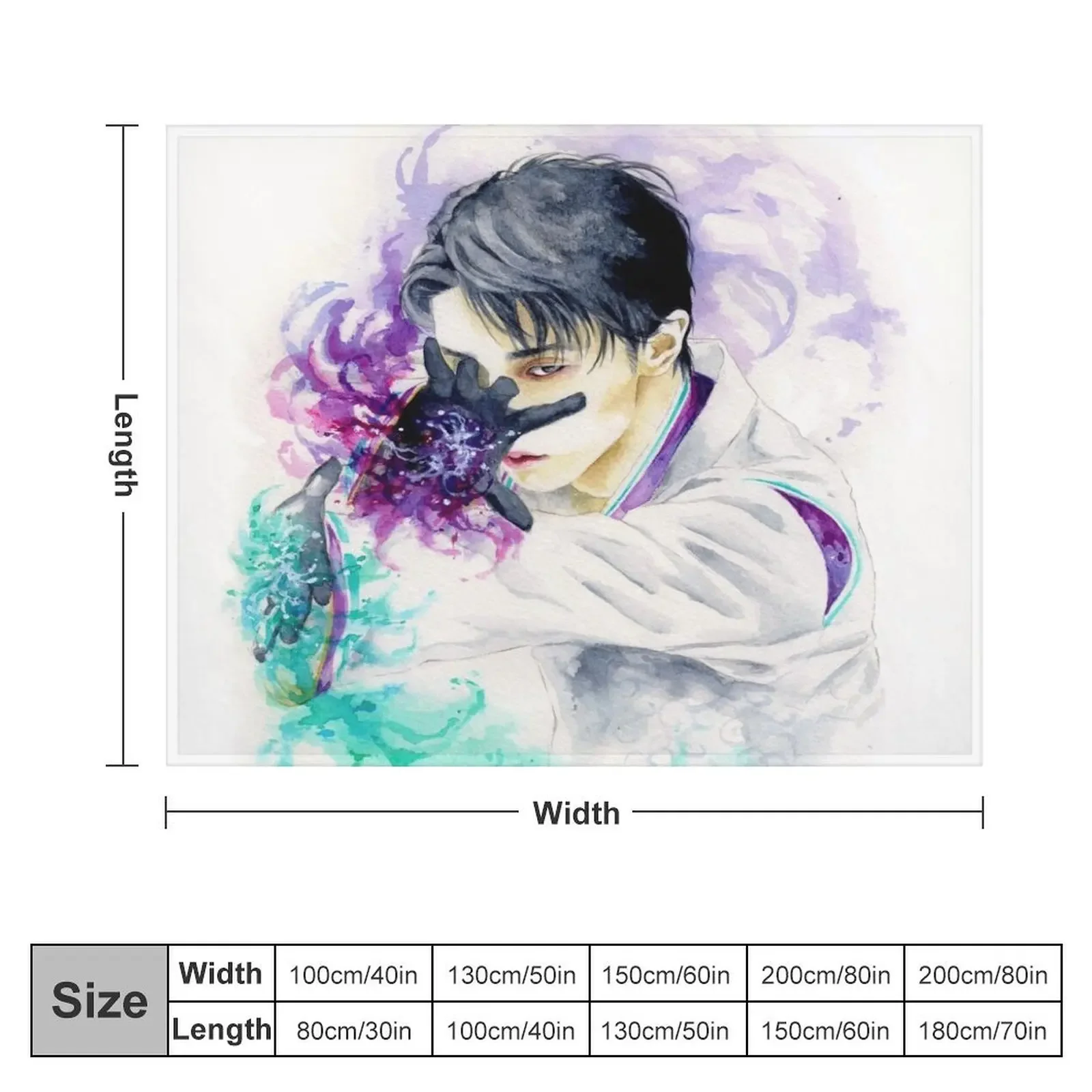 Yuzuru Hanyu - Seimei Throw Blanket Decorative Sofas Thermals For Travel Camping sofa bed Blankets