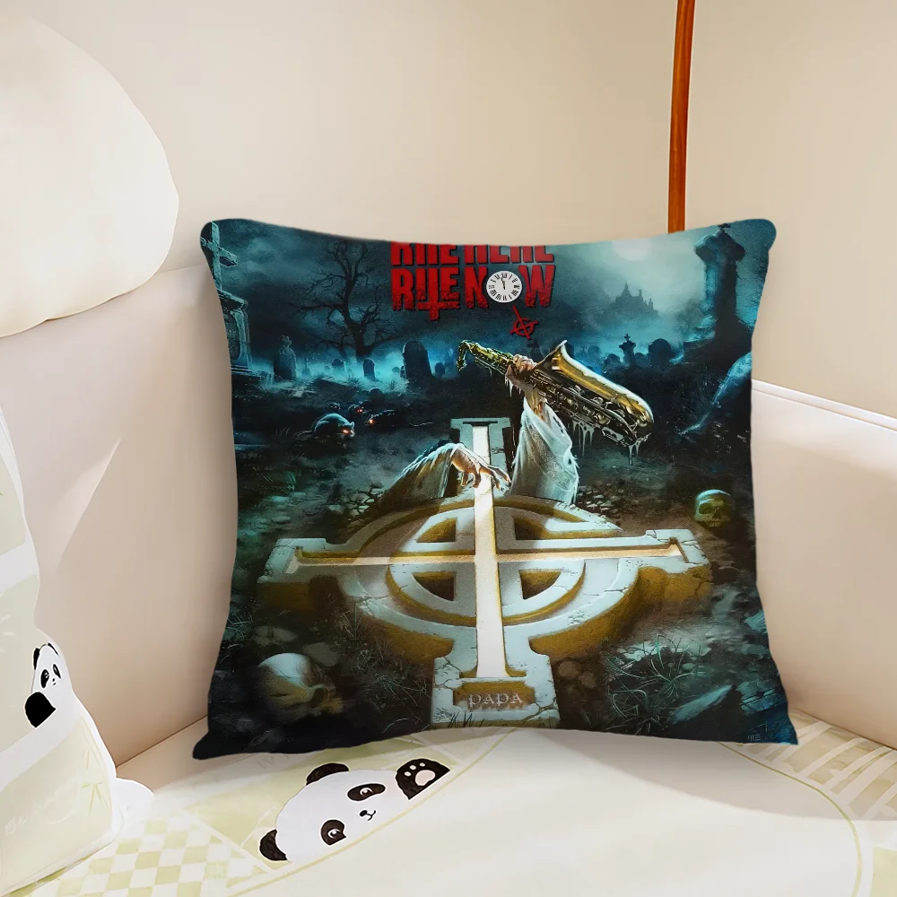 Band G-Ghost Rite Here Rite Now Pillow Case Living Room Sofa Cushion Cover Suitable For Home Bedroom Room Decoration