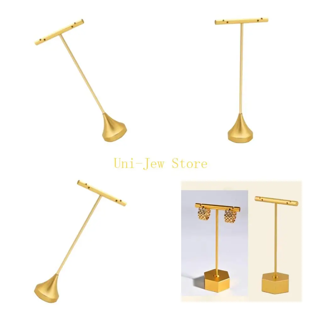 

40GB Elegant Jewelry Organizers Stand Necklace Earring Bracelet Display Hanger Metal Jewelry Display Holder for Necklace