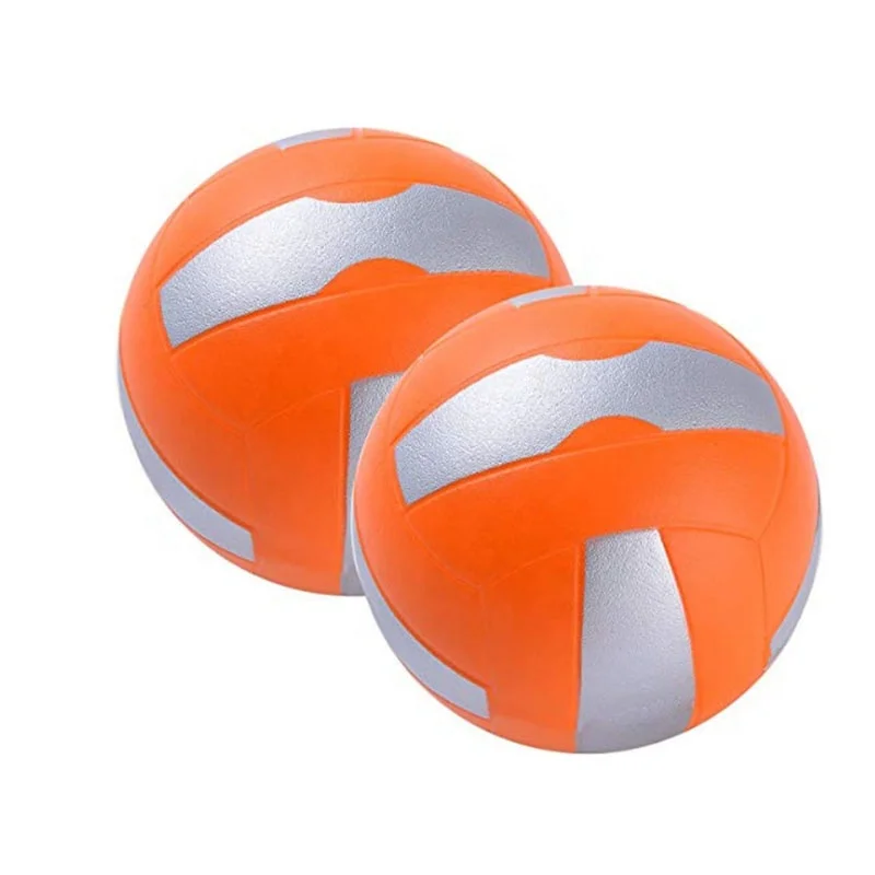 

BSCI рекламный спортивный мяч из мягкой пены из искусственной кожи для пляжного волейбола диаметром 20 см, губка для волейбола для тренировок в полиуретановых прыжках