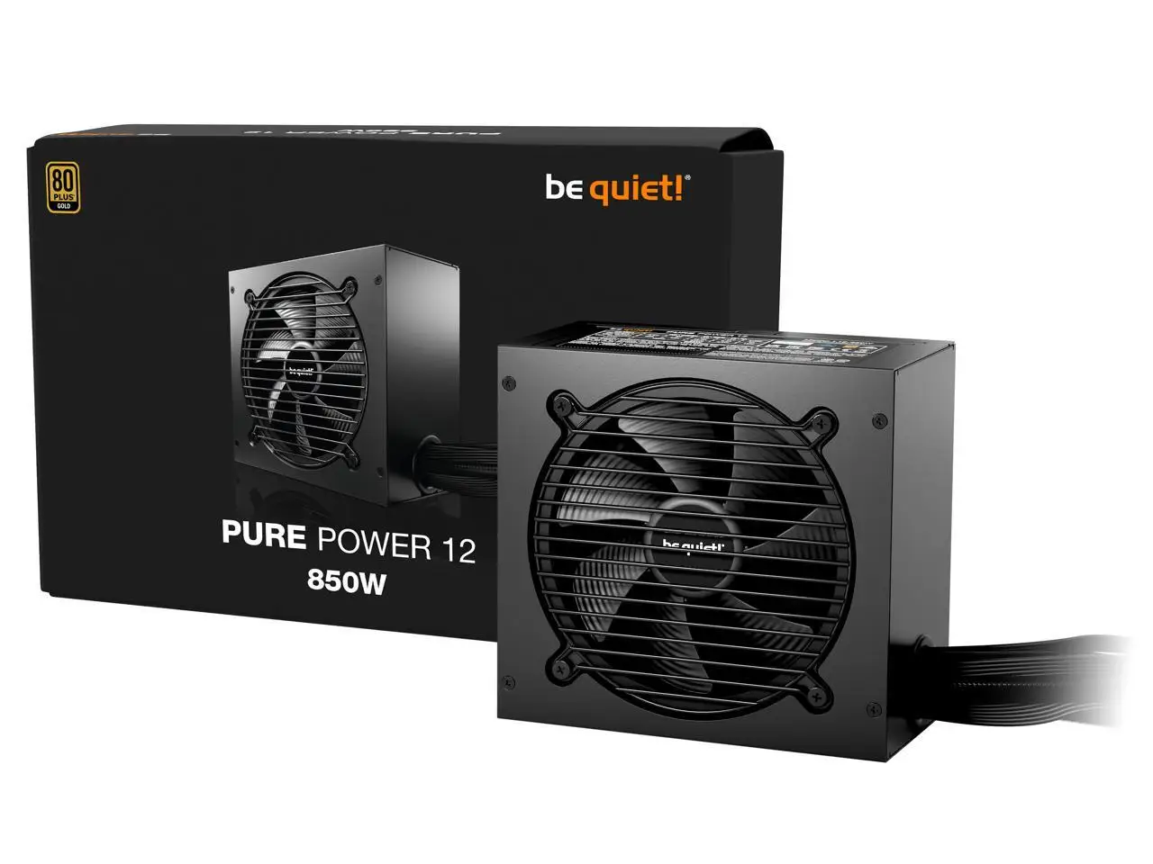 be quiet! Pure Power 12 850W ATX3.1/ ATX3.0 Compatible Power Supply | 80 Plus GOLD Certified Efficiency | BP004US