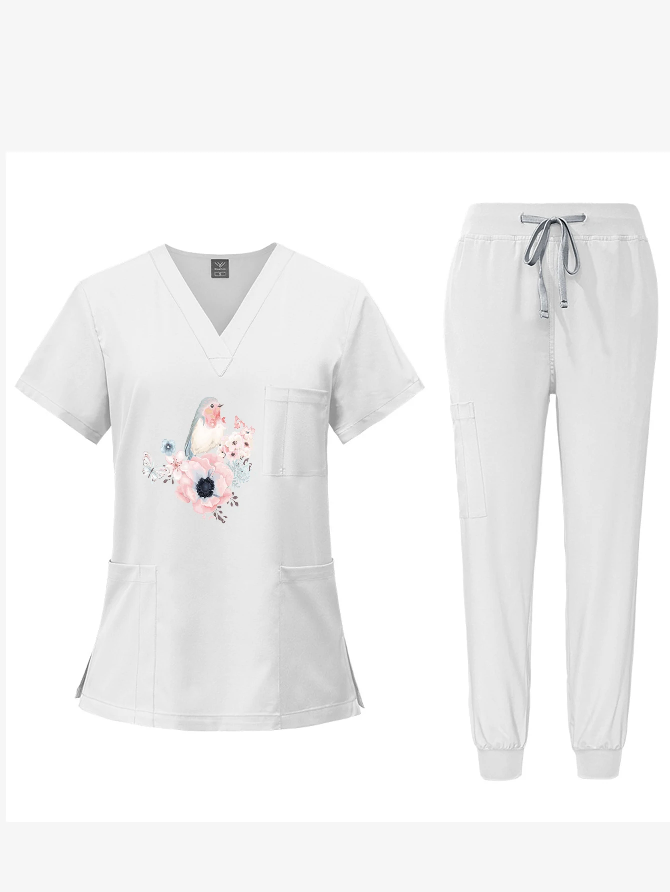 Pro Vet Recovery Scrubs: antistatisch uniform met korte mouwen |   Gespecialiseerde uitrusting voor huidverzorging en post-op-herstelcontroles voor huisdieren