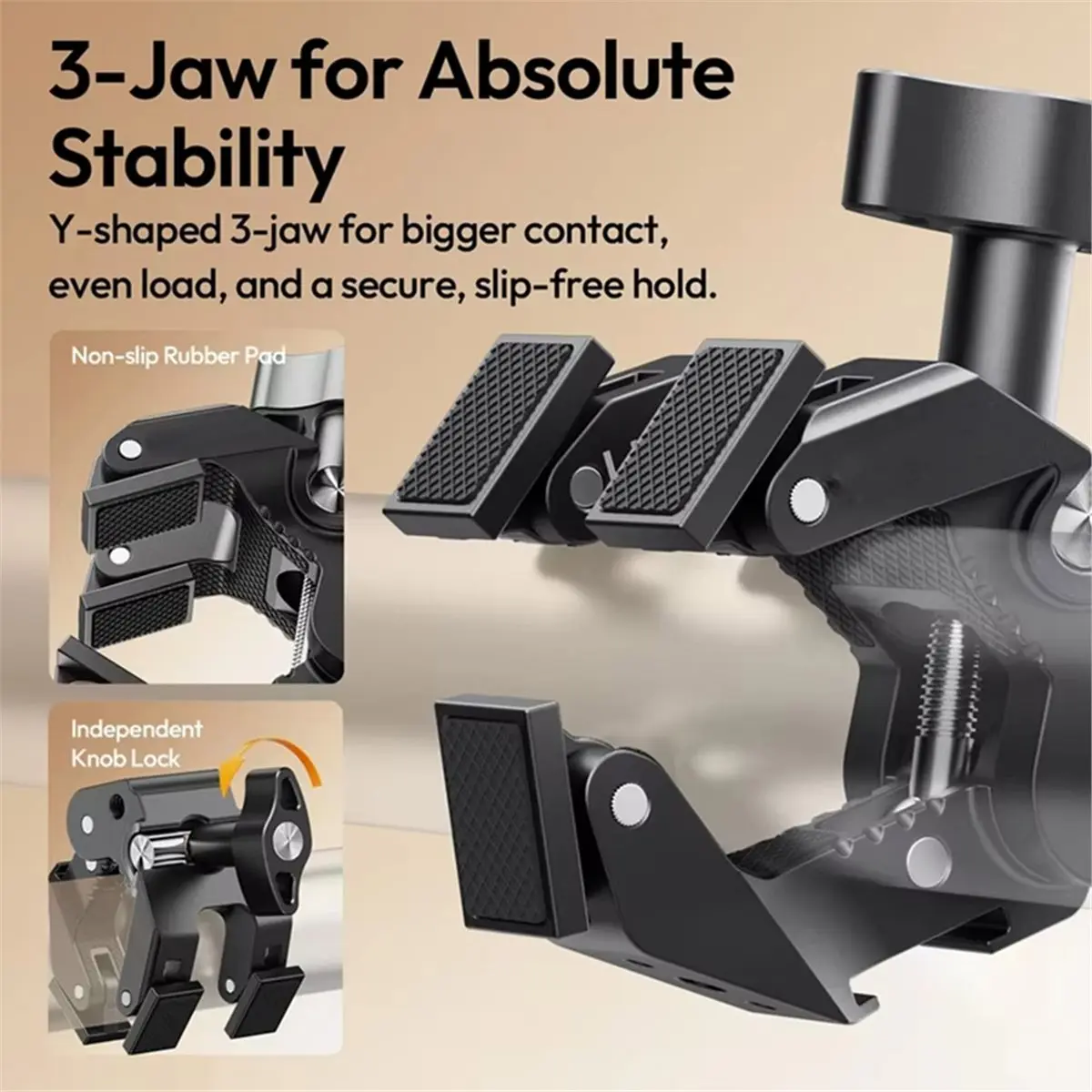 A49T CO78 Powerful Clamp 3-Jaw High Stability with 1/4