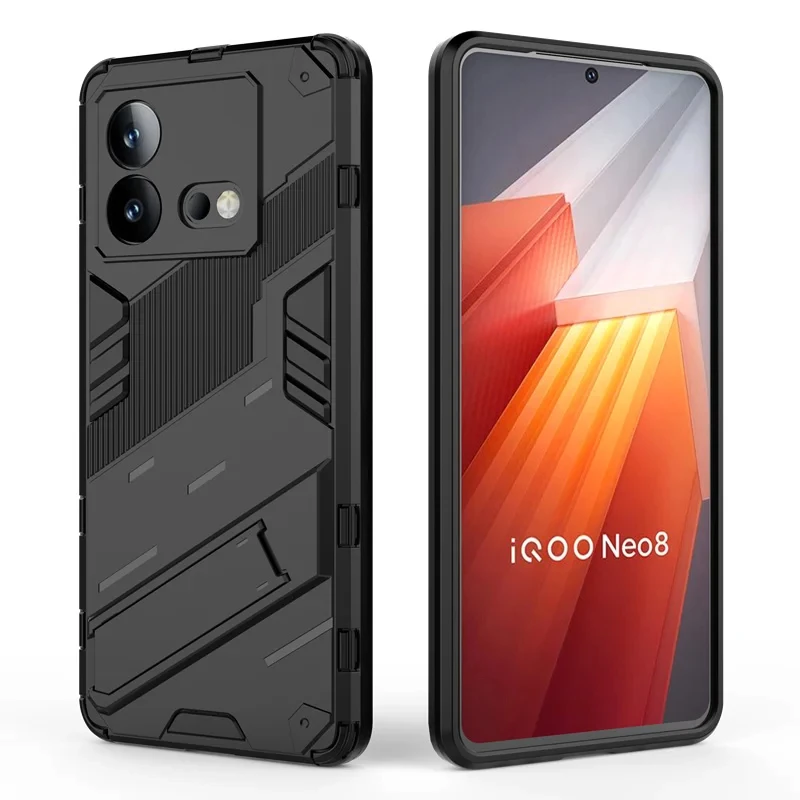 For Vivo iQOO NEO 8 NEO8 PRO 5G Armor Shockproof Phone Case Back Cover Magnetic Kickstand Anti-Fall Protect Coque Cases