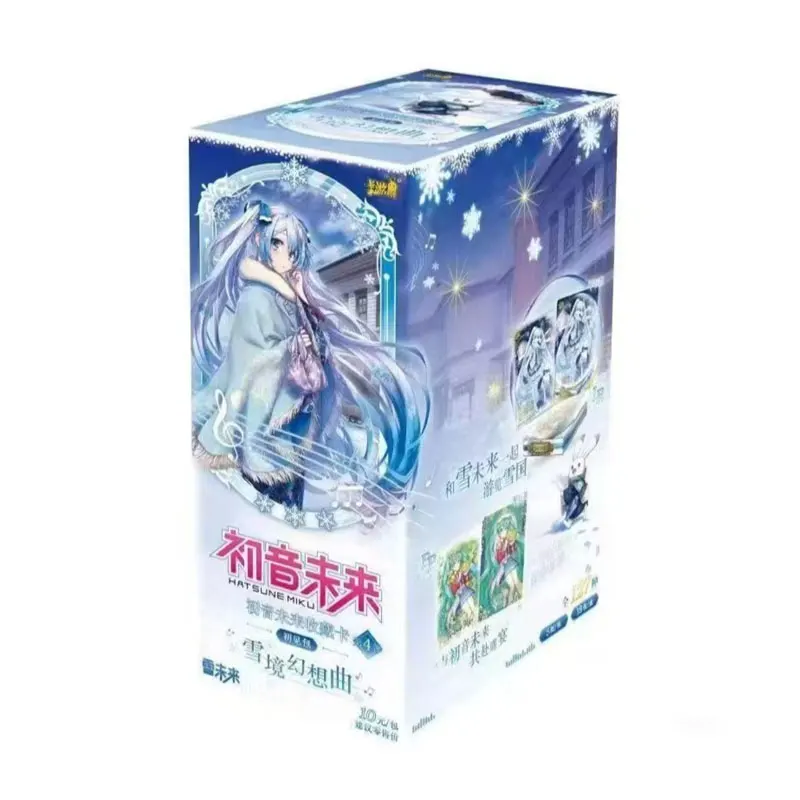 KAYOU Hatsune Miku Series 4 First Sight Pack Snowy Fantasy Genuine Version Kagamine Rin Len Anime Collection Card Birthday Gift