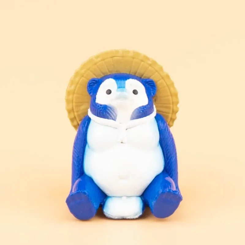 Kitan Gashapon แคปซูลของเล่นจําลอง Shigarakiyaki นั่ง Tanuki สัตว์ตกแต่งสัตว์รูปเด็กของขวัญเครื่องประดับ