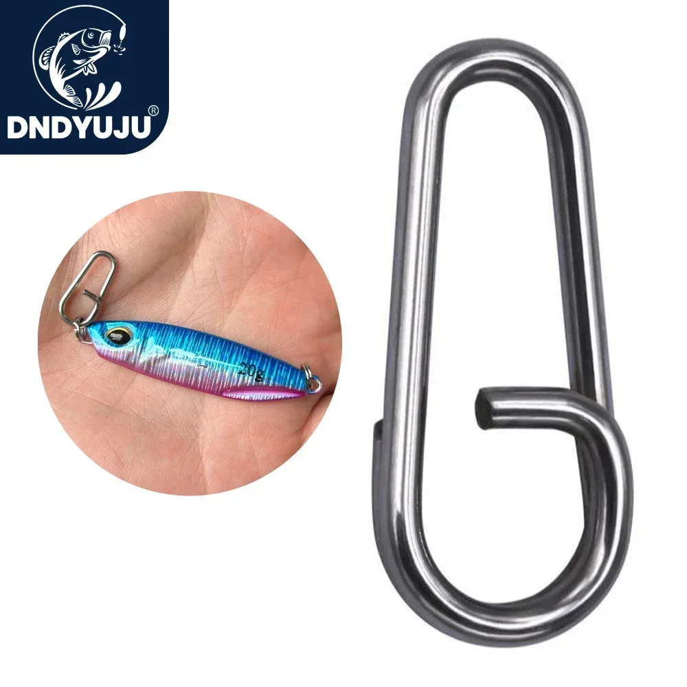 50 ~ 200 Uds anillos divididos pesca Snap Señuelos de Pesca conectores pesca de agua salada anillos divididos ovalados anillos giratorios de acero inoxidable