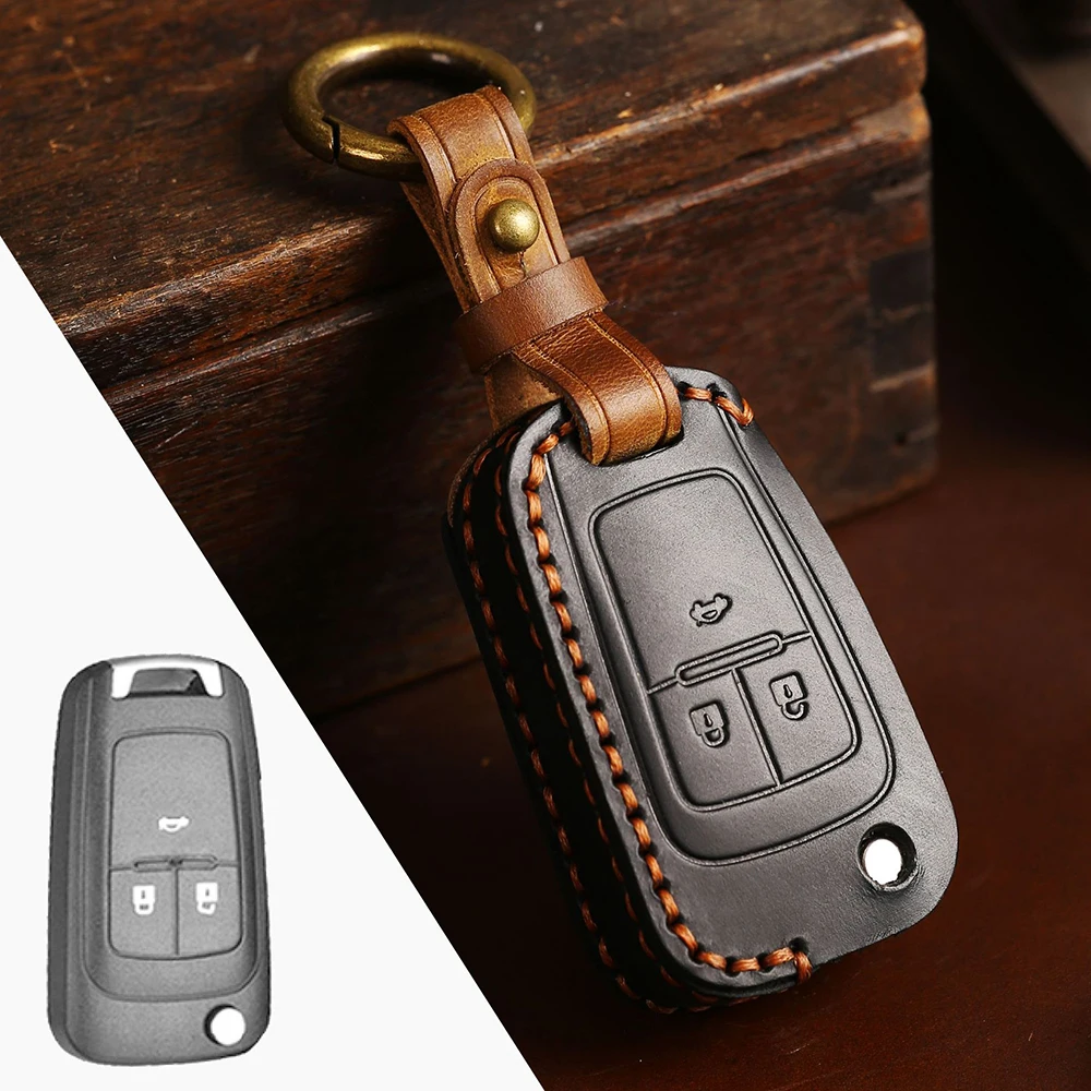 leather key case cover for opel insignia corsa d astra j mokka zafira C meriva B for chevrolet cruze spark Orlando Cobalt Prism