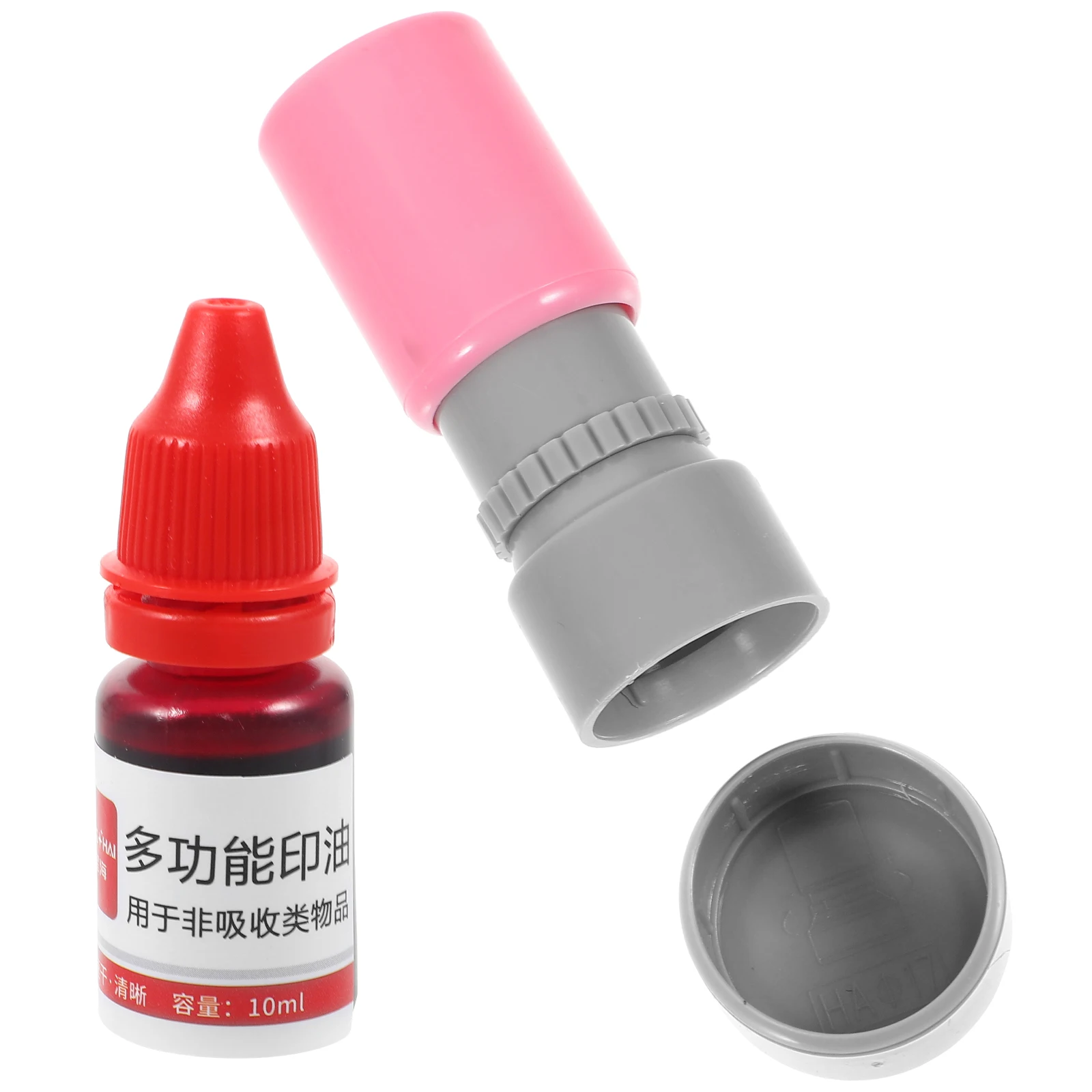 

Red Stamp for Makeup Dance Performance Face Decorative Pattern Stamper Plastic Portable Stage Party Accessory