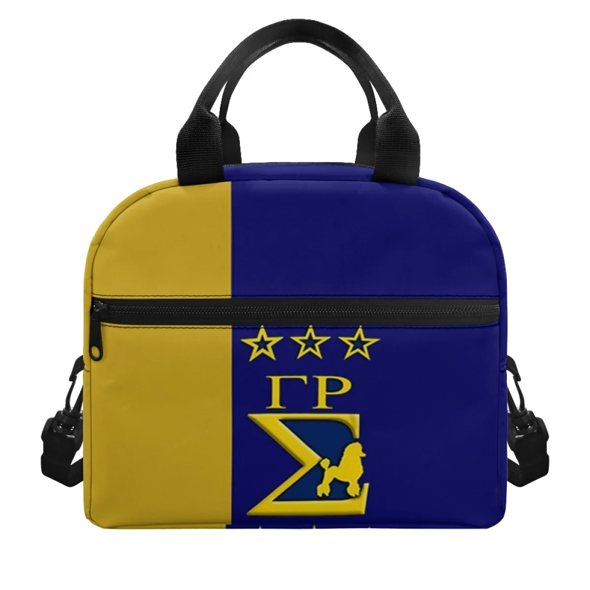 

FORUDESIGNS Colorblock Sigma Gamma Rho Women's Thermal Lunchbox Stylish Travel Insulated Bag Lunch Box School Convenient