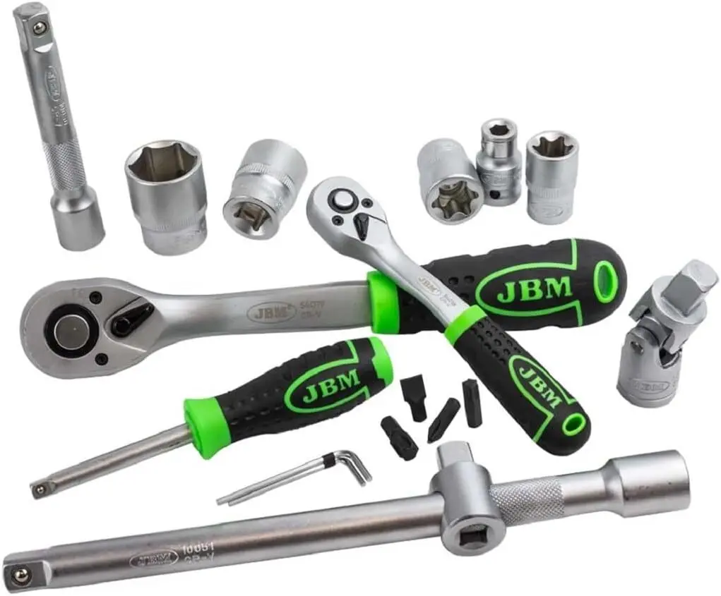 حافظة أدوات JBM 108-Piece مع مفاتيح سداسية من الساتان