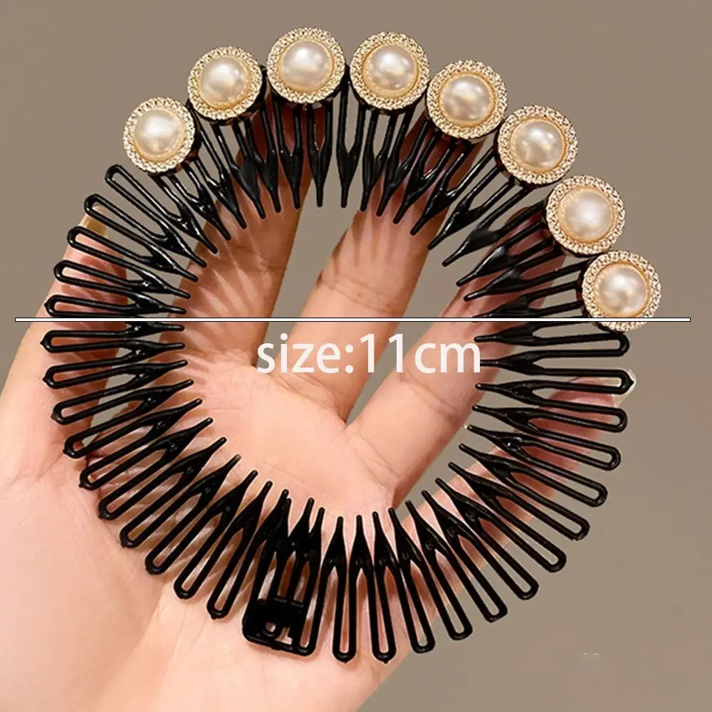 Pettine per capelli con strass in fiore di prugna nuovi accessori per capelli circolari in plastica completa strumento per lo Styling delle donne