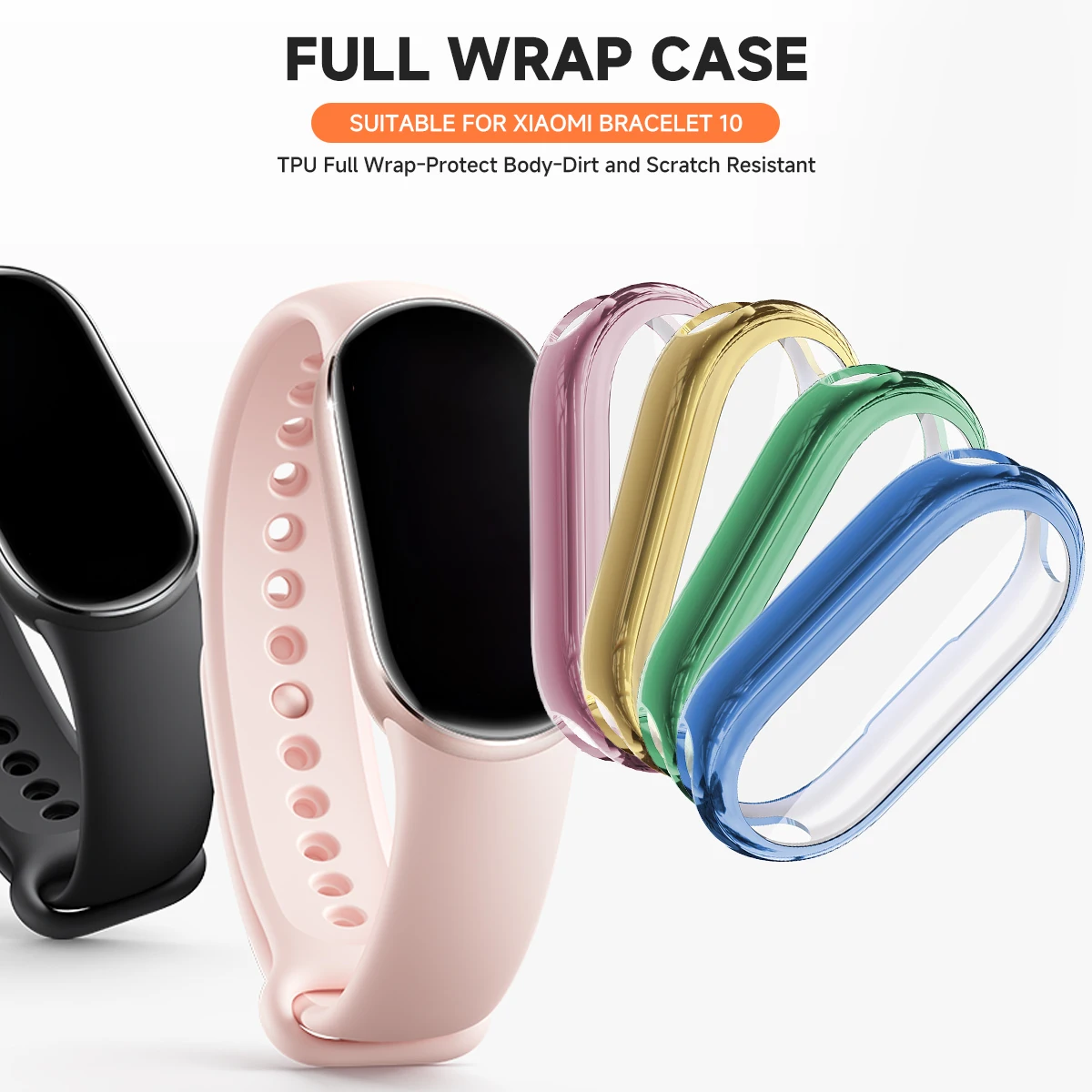 Cover For Xiaomi Mi Band 10 Smartwatch Soft TPU Screen Protector All-Around Protective Bumper Case for MiBand 10 Accessories