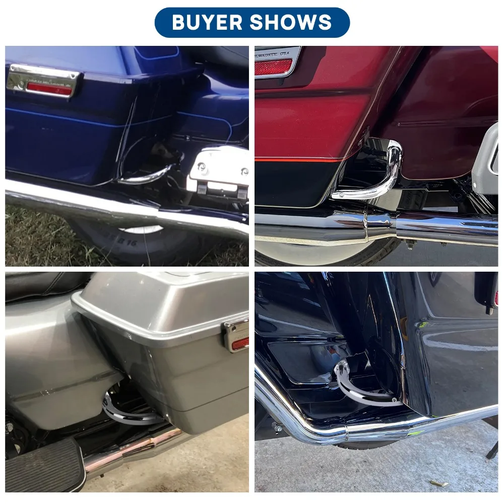 ملحقات الدراجة النارية حقيبة السرج حقيبة الحرس مزيل دعم قوس ل هارلي بجولة إلكترا الإنزلاق FLHT 1997-2008