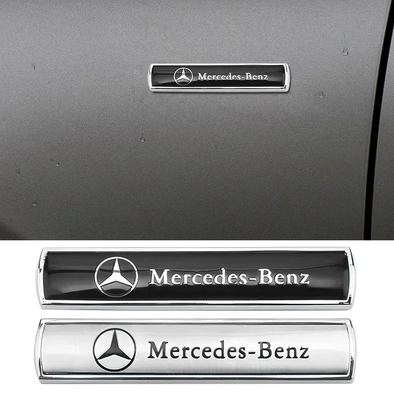 

2Pcs Metal Car Sticker Badge Auto Emblem Decal For Mercedes Benz AMG GLE GLS CLS GLC CLA GLA GLK ML C197 R231 W167 W247 W246 CLK