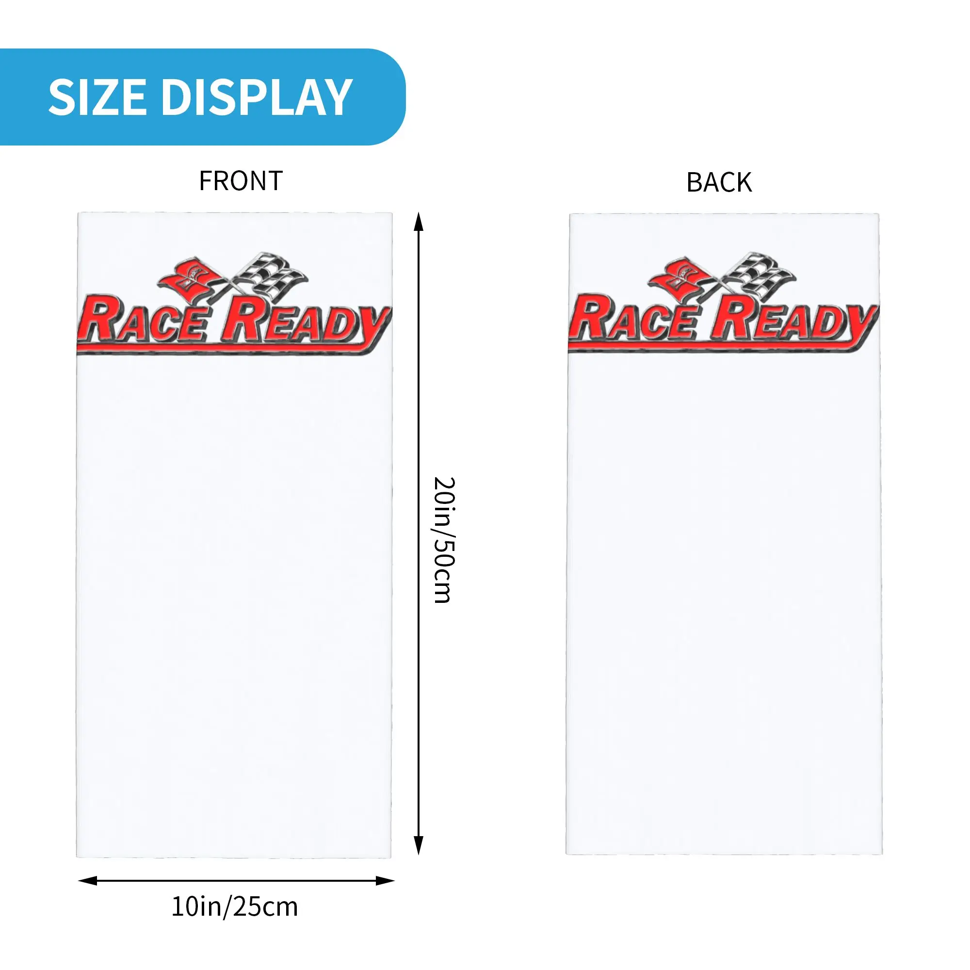 Custom Ready To Race Bandana Neck Warmer Men Women Winter Ski Tube Scarf Gaiter Motocross Bitumen  Face Cover