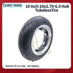 10 pollici 10x2.70-6.5 Mozzo TubelessTire per Dualtron 3 DT3 SPEEDWAY 5 Scooter elettrico Pneumatico con mozzo ruota Rim Sostituisci gli accessori