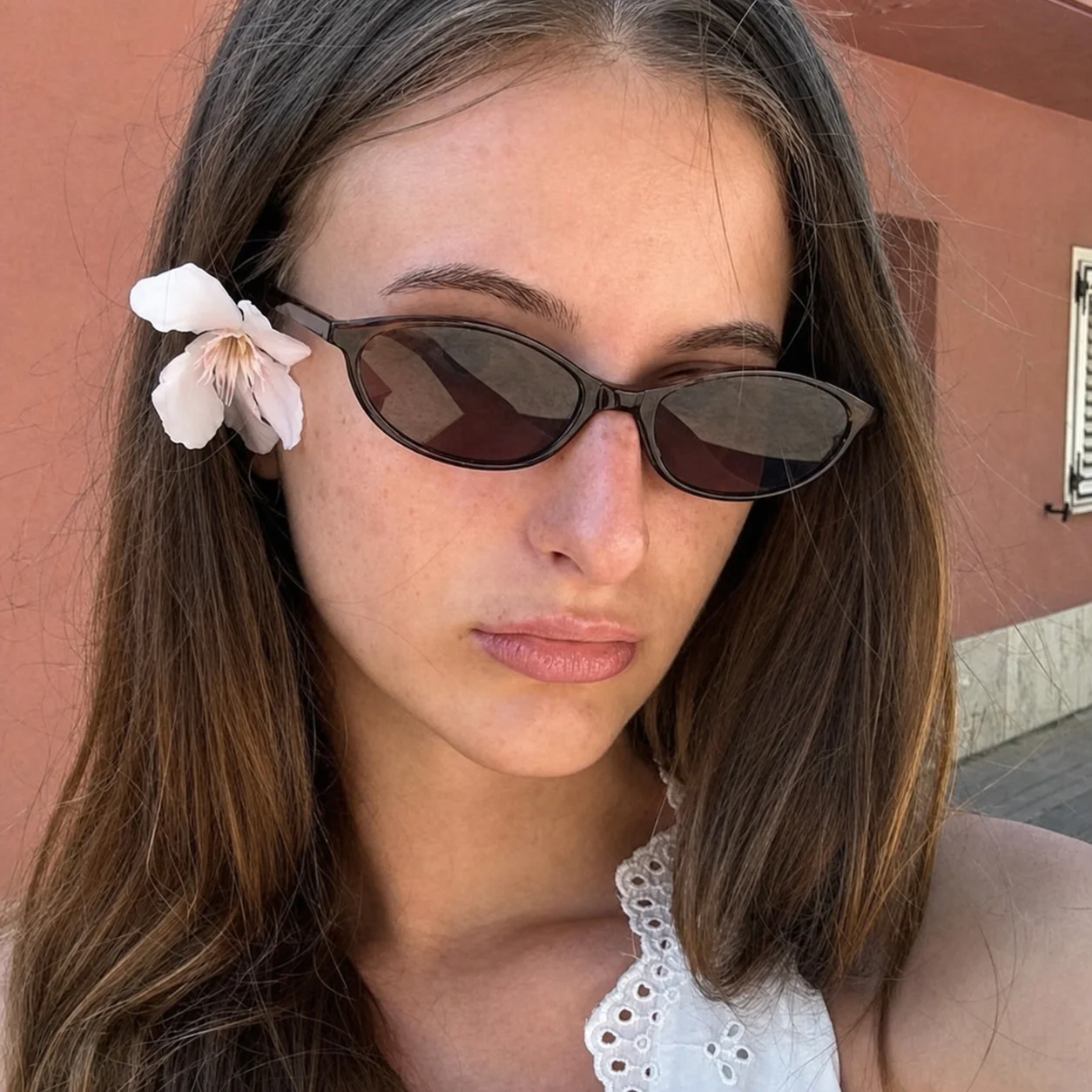 Oval Small Frame Women'S Sunglasses Fashion Cat Eye Sun Glasses Vintage Y2k Punk Sunglasses Outdoor Travel Eyewear Jewelry Acc